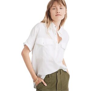 Madewell Safari Popover Shirt XS